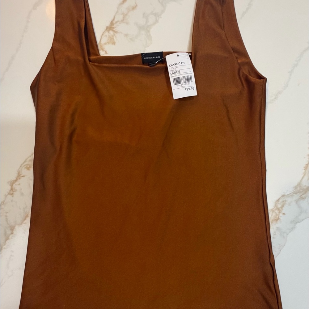 Buckle Brown Classic Fit Tank Top